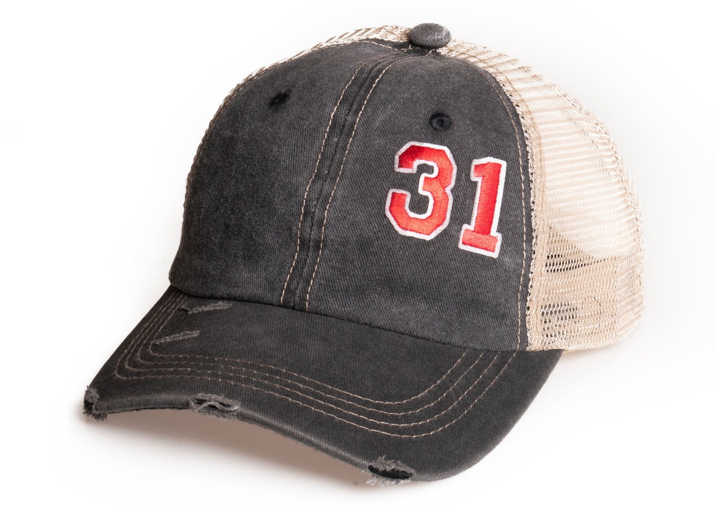 Classic baseball cap with custom number or initials