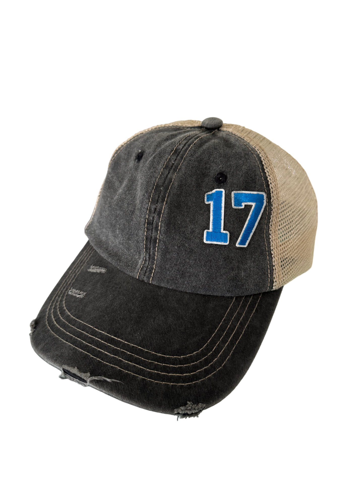 Customizable Distressed Baseball Cap