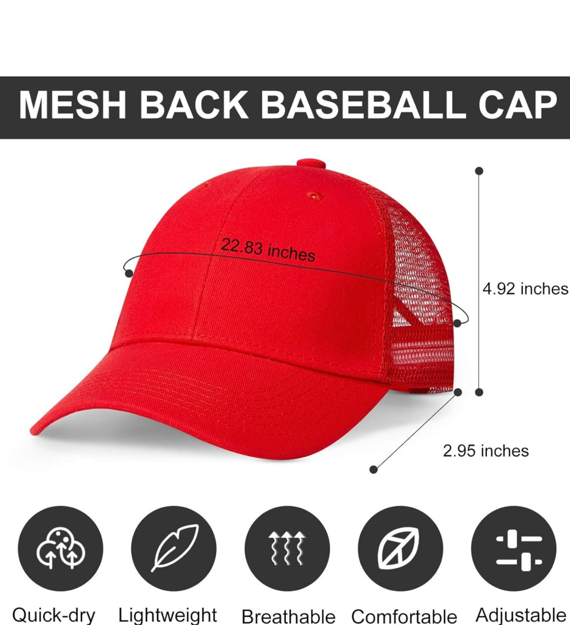 Classic baseball cap with custom number or initials