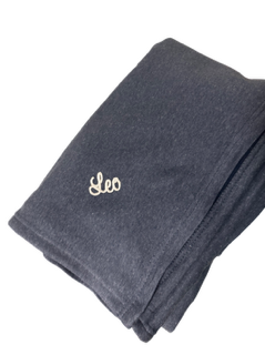 Customizable Sweatshirt Blanket in Navy