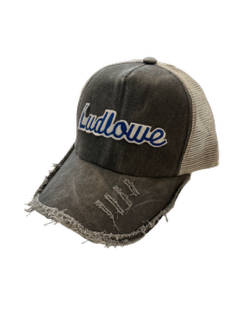 Distressed Ludlowe hat in black