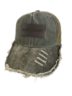 Distressed East Coast Leather Patch Hat